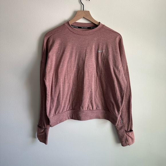 Nike Dri-FIT Maroon Running Top - Picture 1 of 4